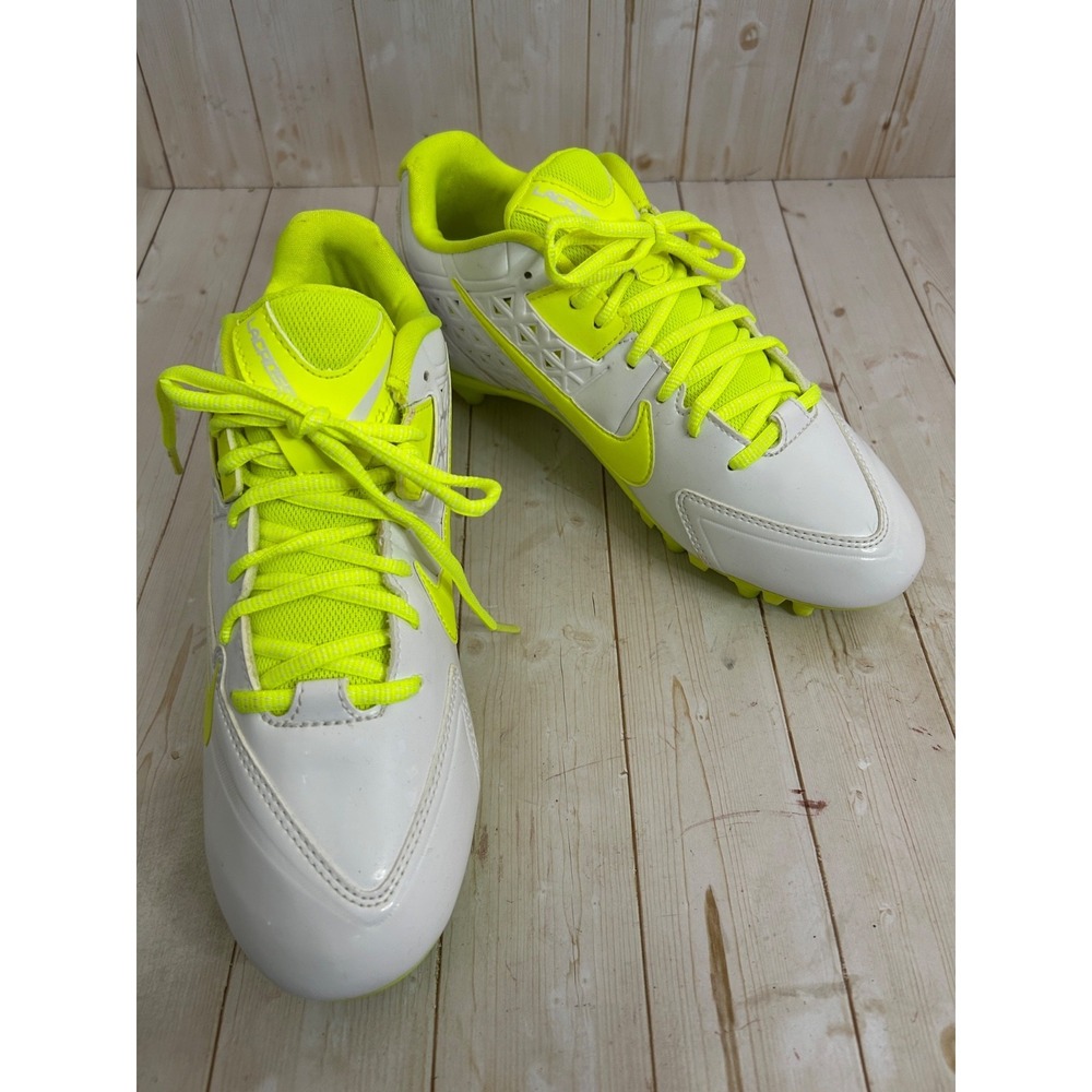 Nike Woman's Speedlax 4 LE Lacrosse cleats white neon Sz 10